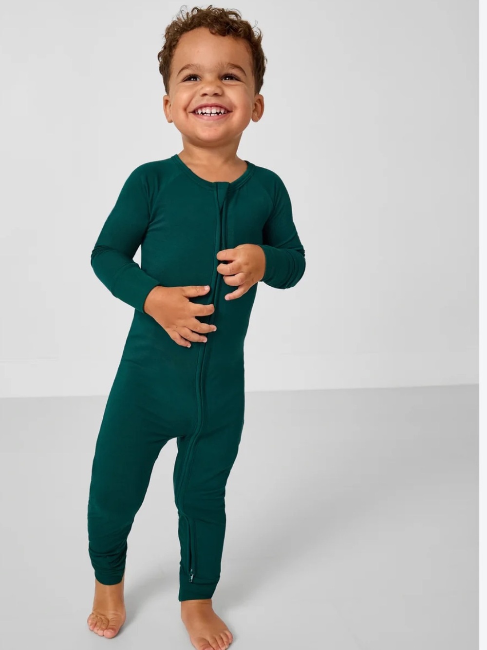 Little Sleepies Emerald Green Solid Zippy 💚✨